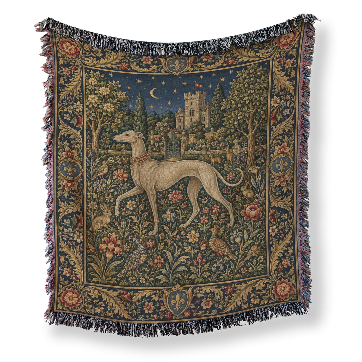 The Moonlit Hound Garden Blanket Main image