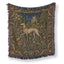 The Moonlit Hound Garden Blanket