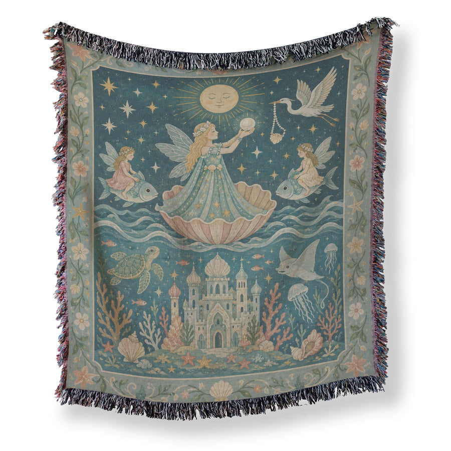 Pastel Ocean Fairy Kingdom Blanket
