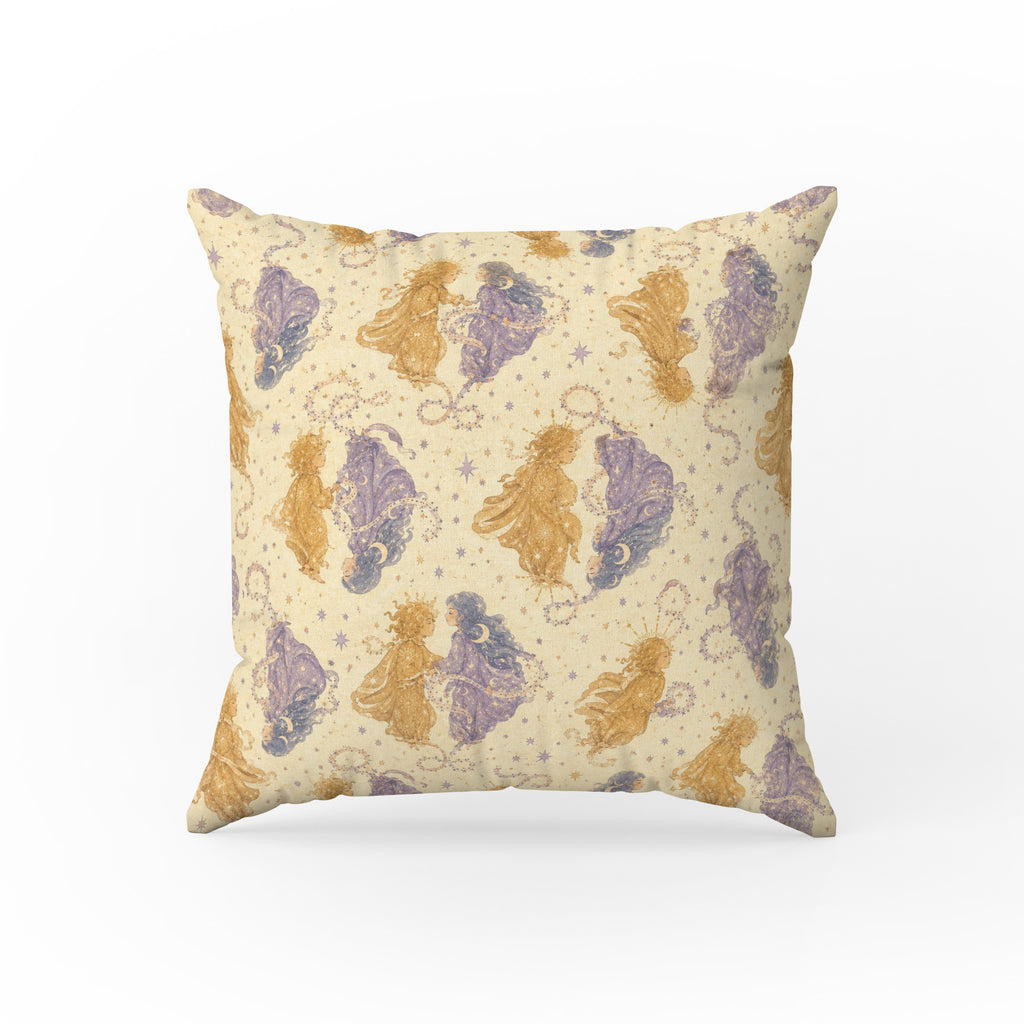 Gemini Star Twins – Vintage Zodiac Pattern Pillow