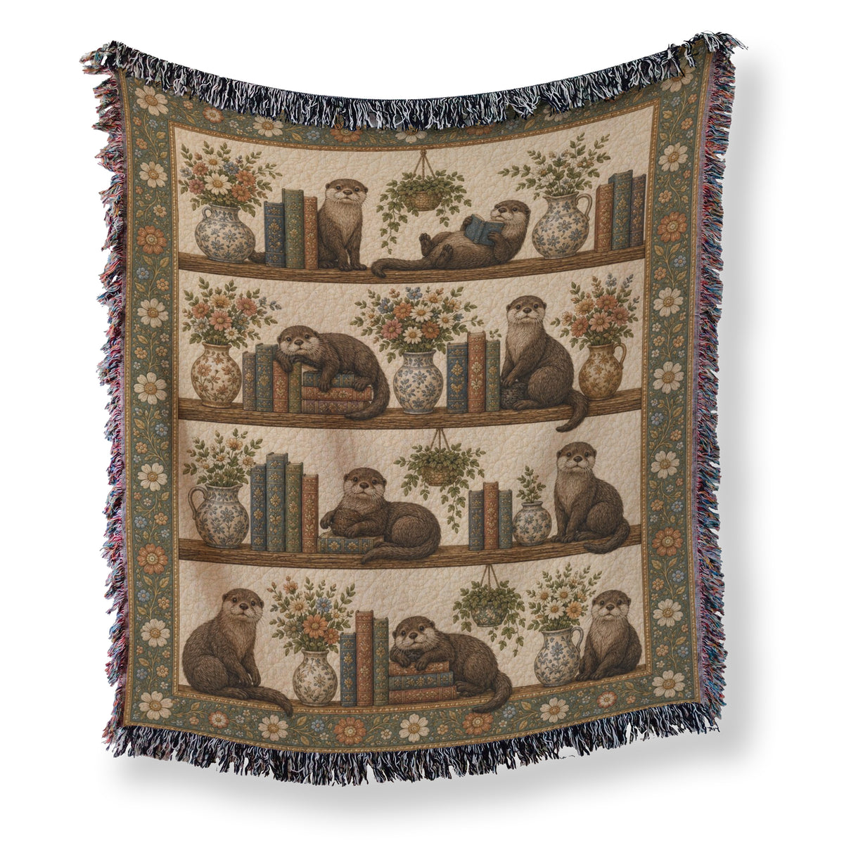 The Otter's Cozy Library Blanket Main image