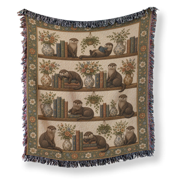 The Otter's Cozy Library Blanket