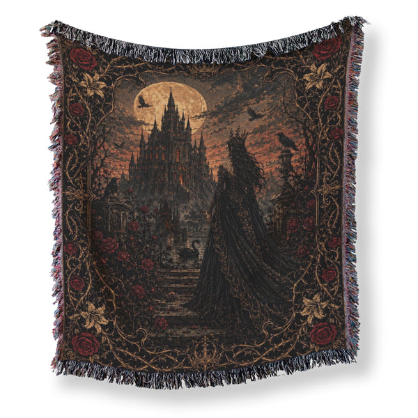 Lady of the Moonlit Castle Blanket