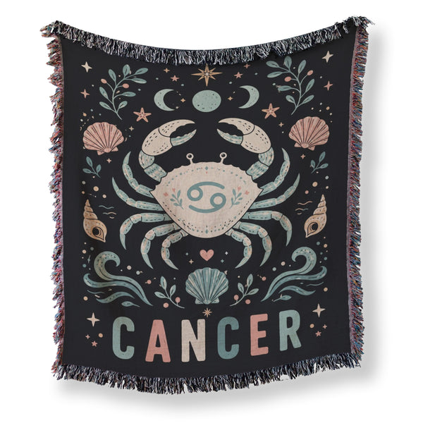 Cancer Celestial Crab Zodiac Blanket
