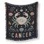 Cancer Celestial Crab Zodiac Blanket