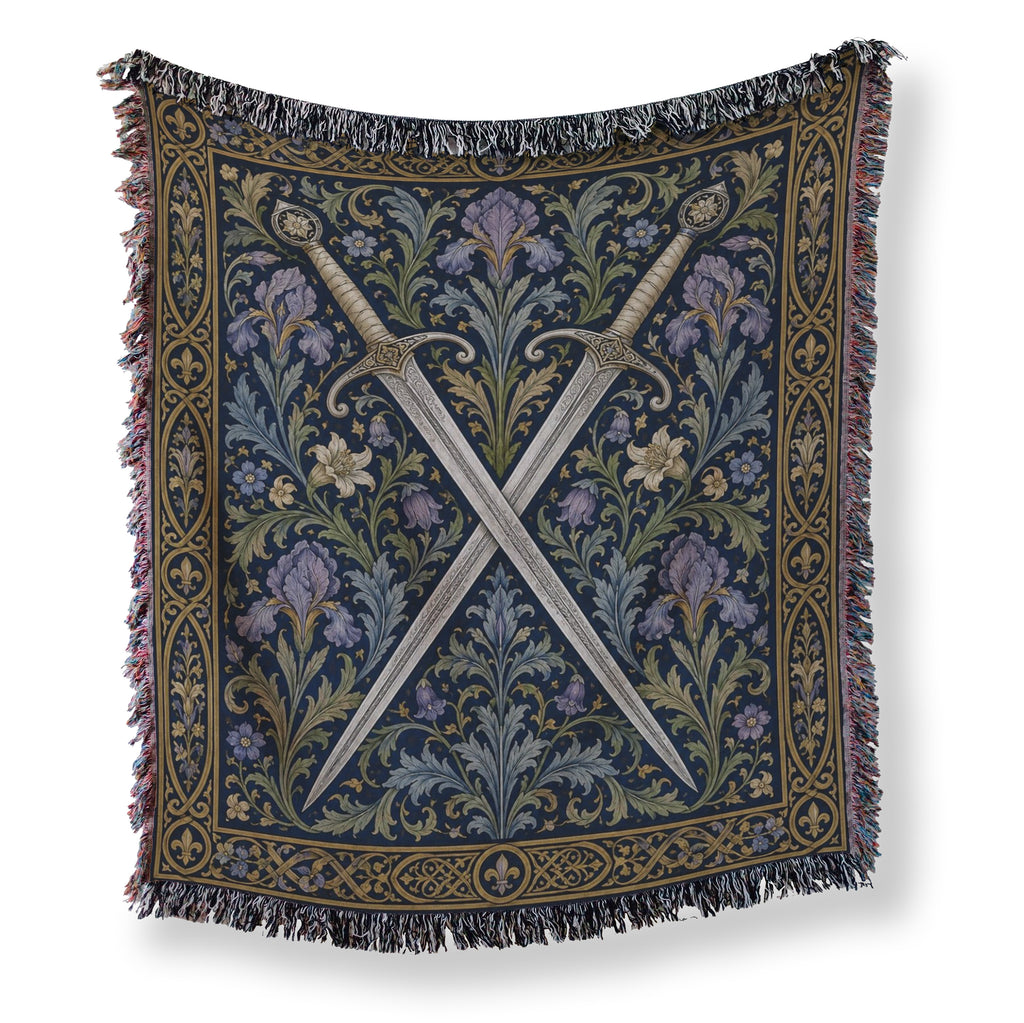 The Midnight Iris Blades Blanket