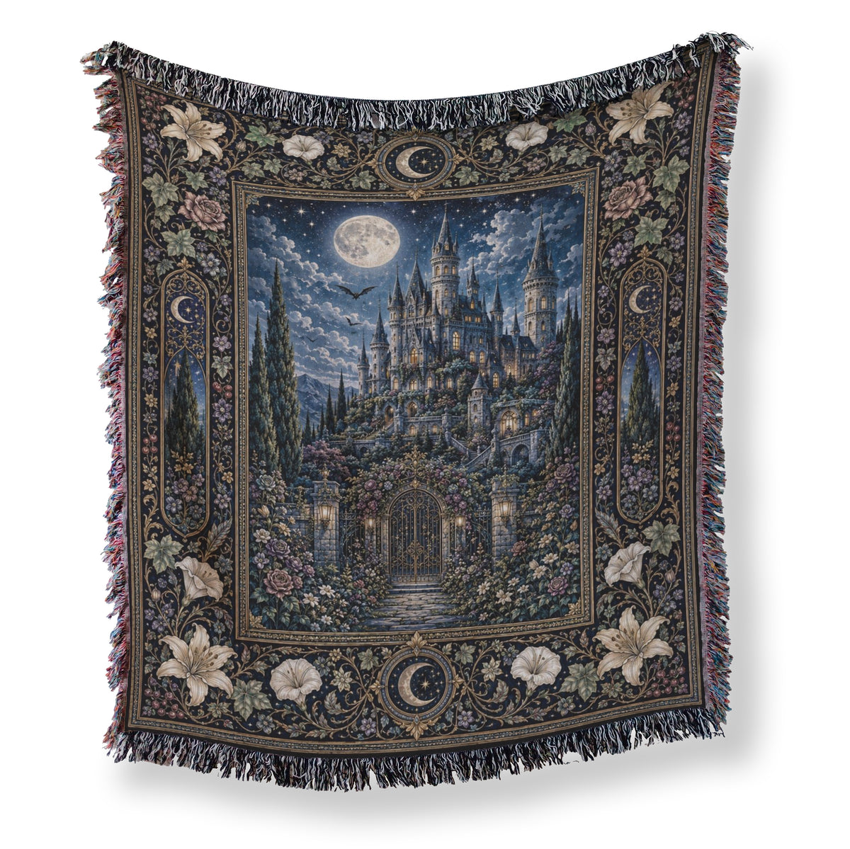 Castle Beyond the Moonlit Gate Blanket