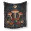Full Moon Mushroom Garden Blanket
