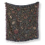 Midnight Moths & Roses Blanket
