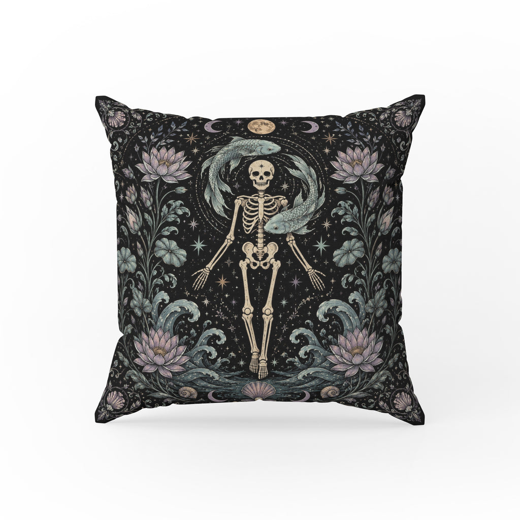 The Moonlit Fish – Pisces Gothic Zodiac Pillow