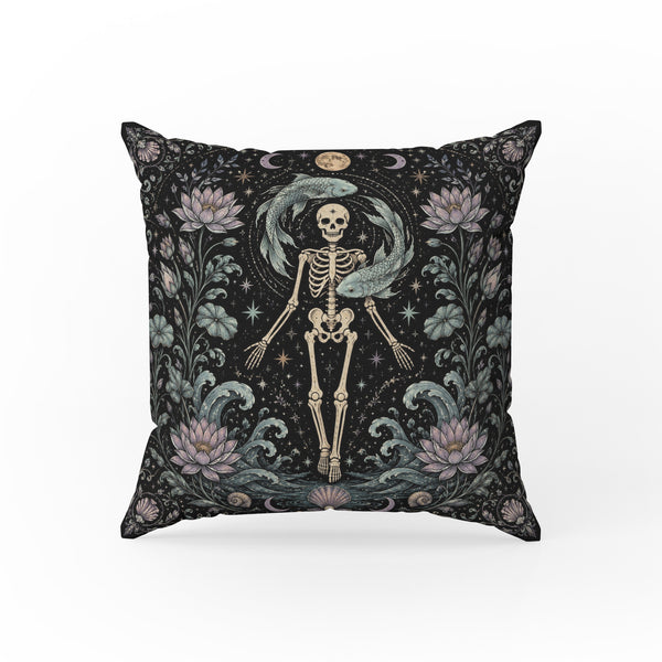 The Moonlit Fish – Pisces Gothic Zodiac Pillow