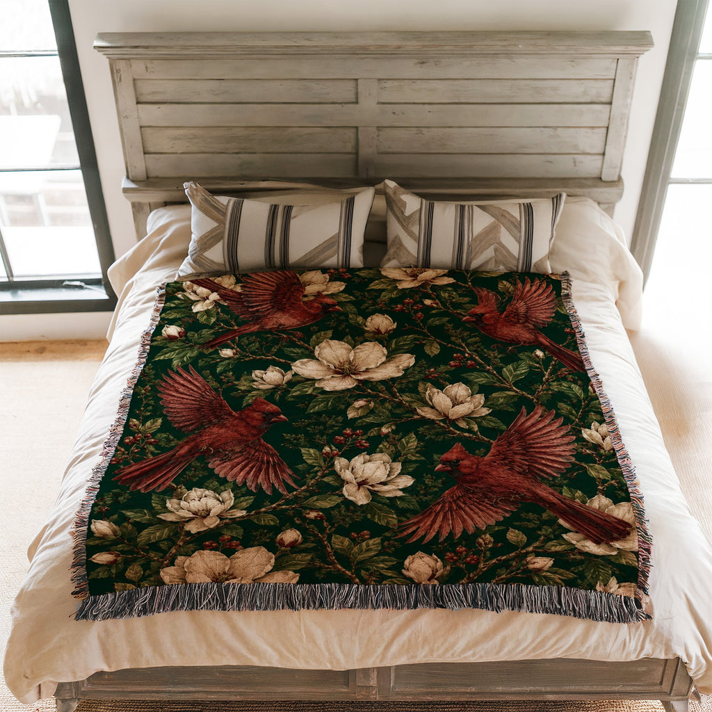 Cardinal Magnolia Blanket