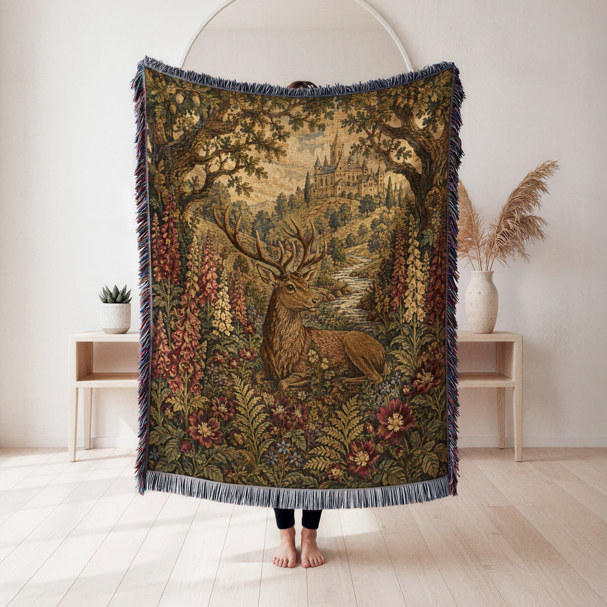 The Stag of the Foxglove Vale Blanket