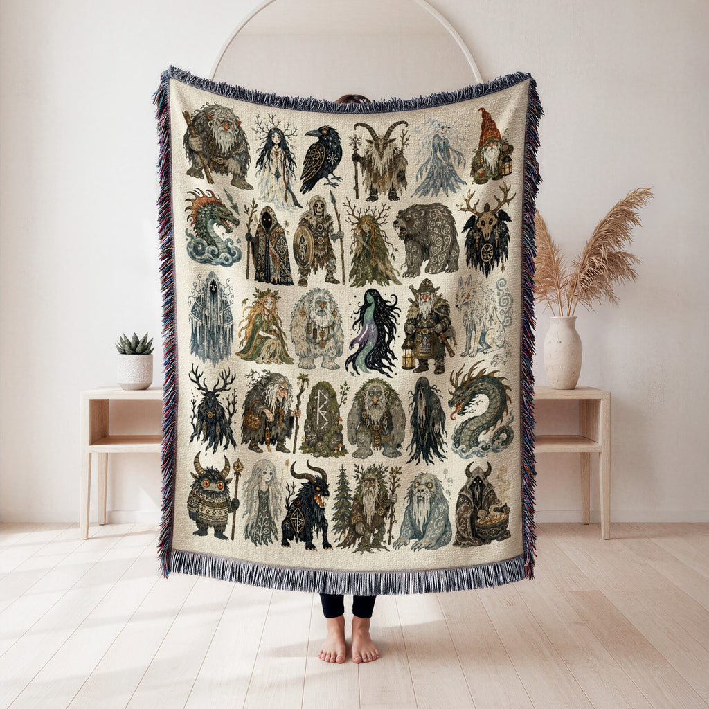 Enchanted Folklore Bestiary Blanket
