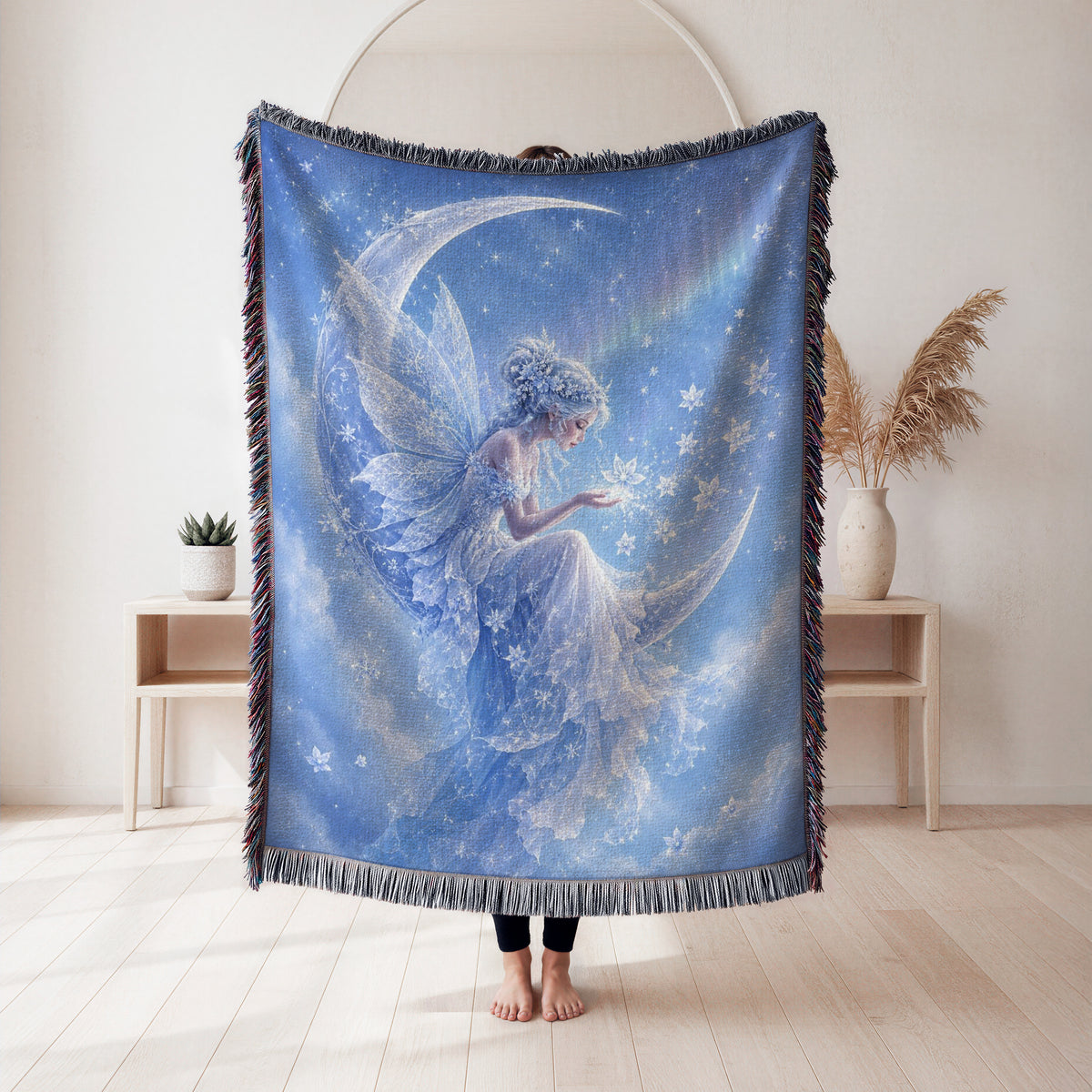 Frosted Crescent Fairy Blanket