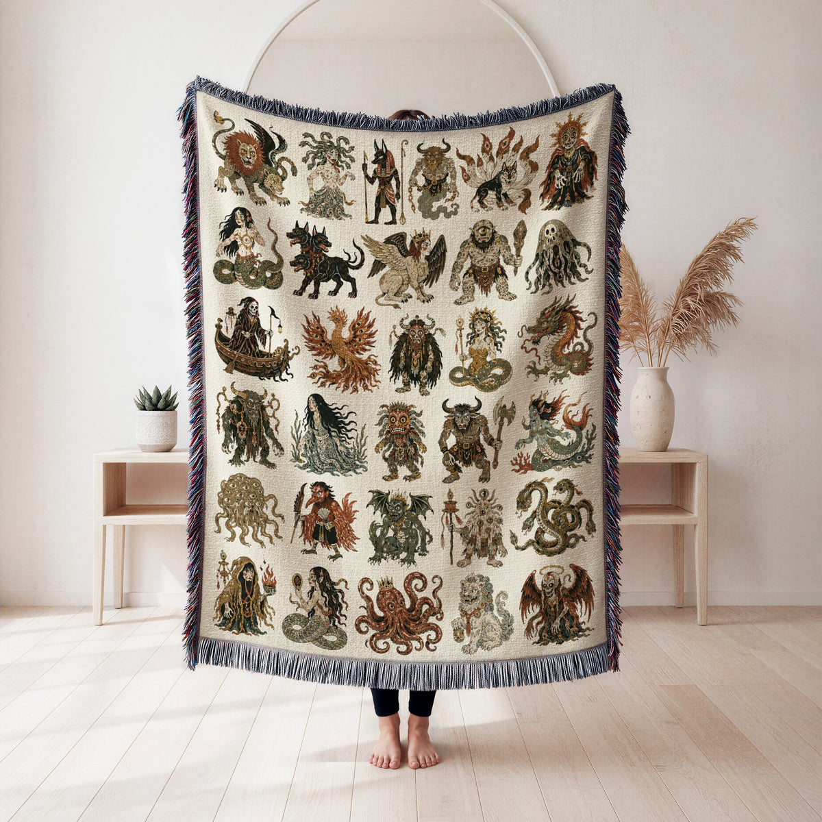 Mythic Creatures Bestiary Blanket