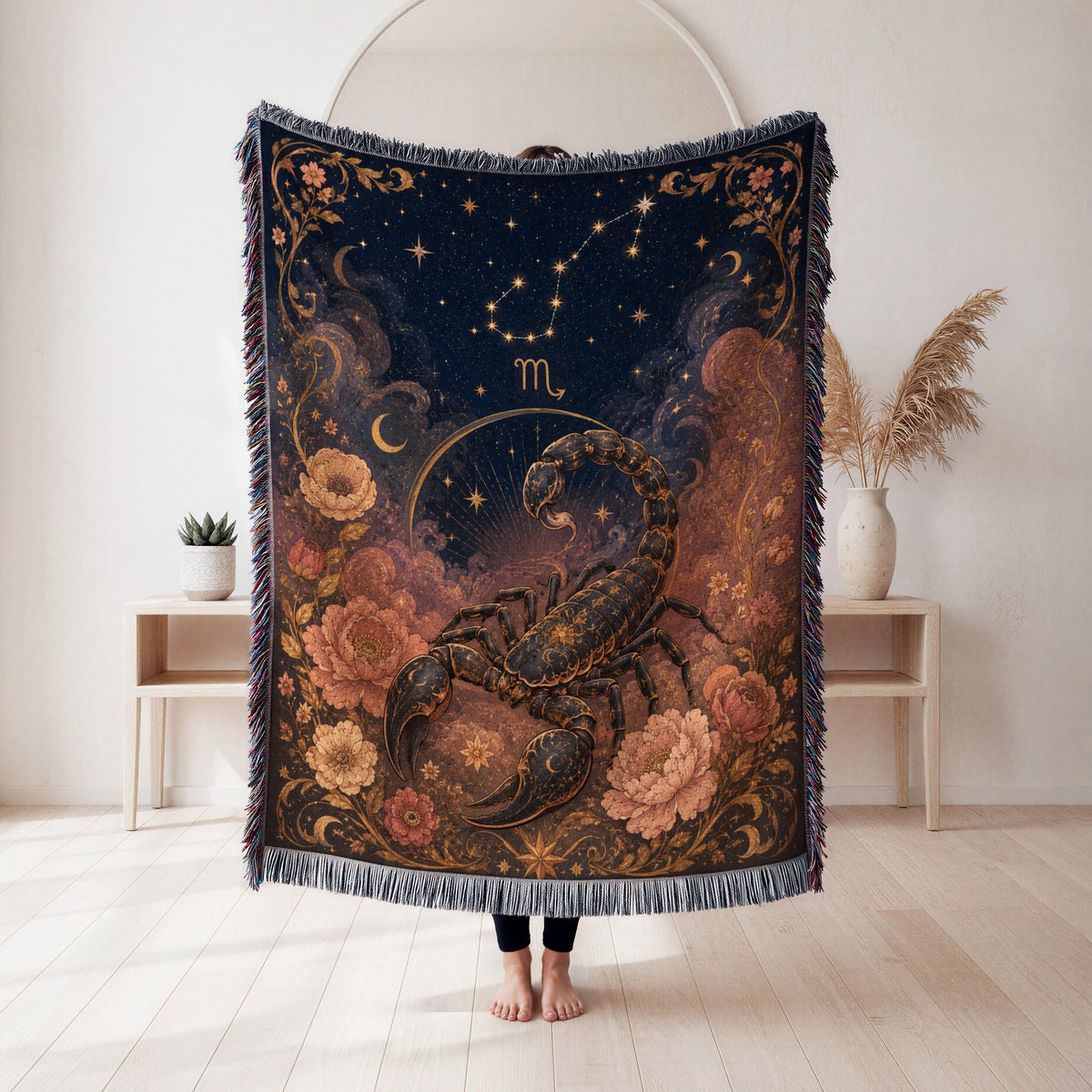 Scorpio Starlit Scorpion Blanket