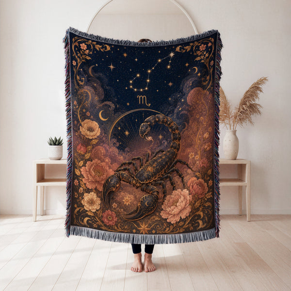 Scorpio Starlit Scorpion Blanket