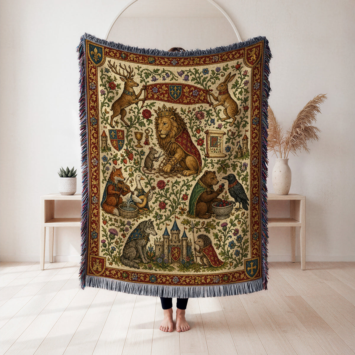 The Crowned Lion Court Blanket