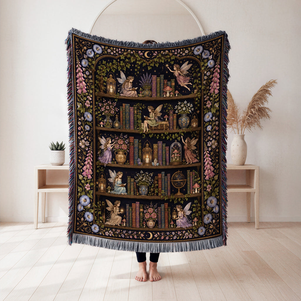 Moonlit Fairy Library Blanket