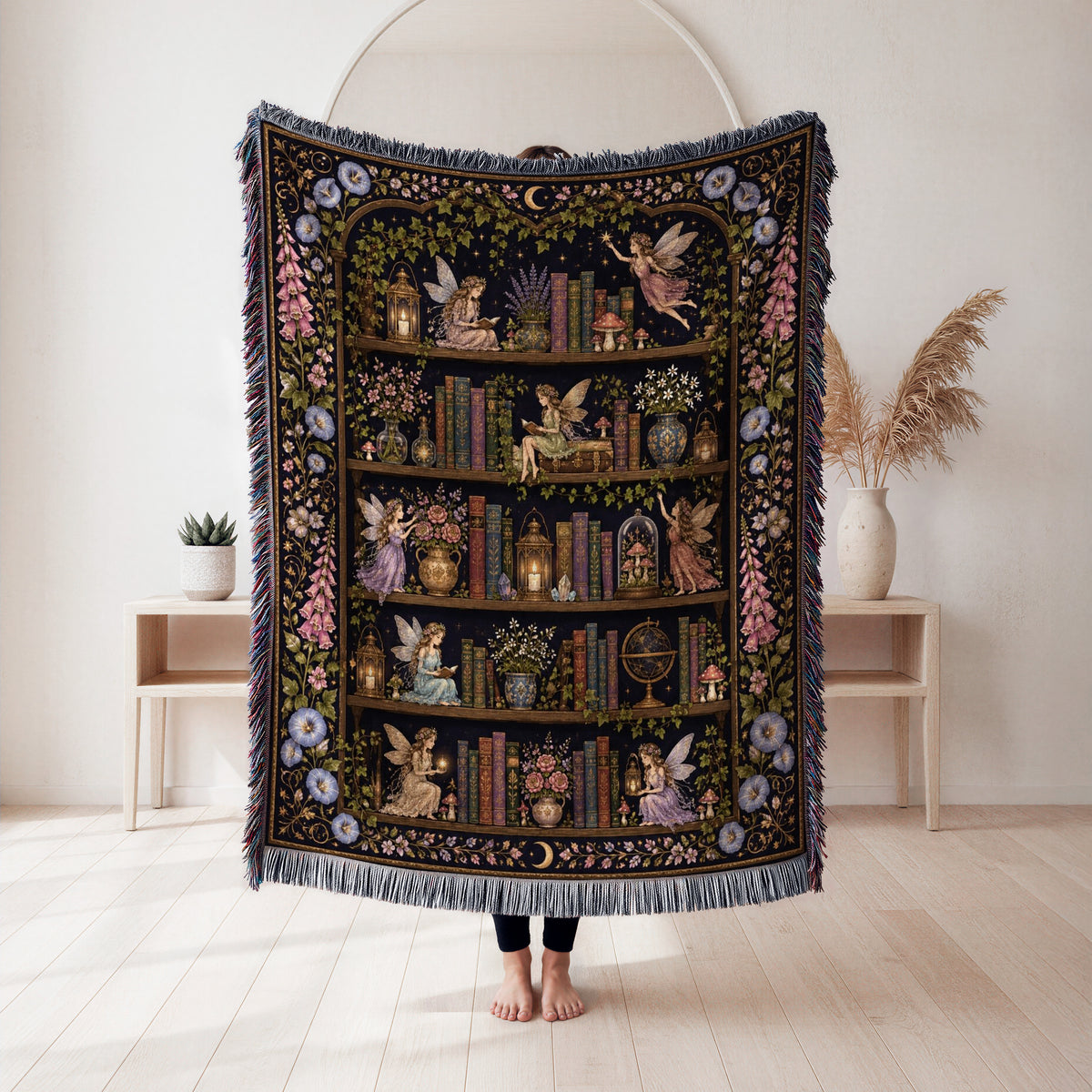 Moonlit Fairy Library Blanket