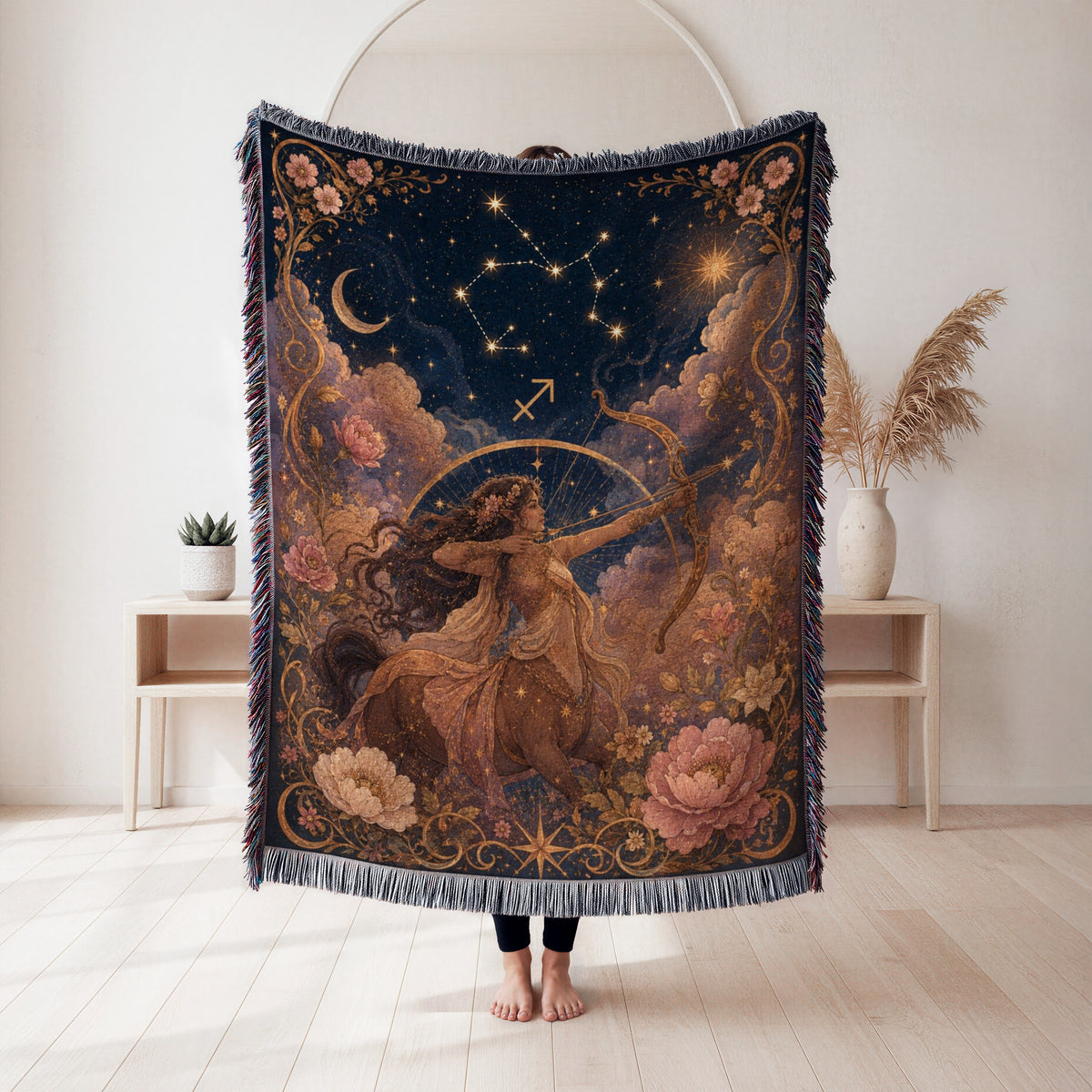 Sagittarius Celestial Archer Blanket