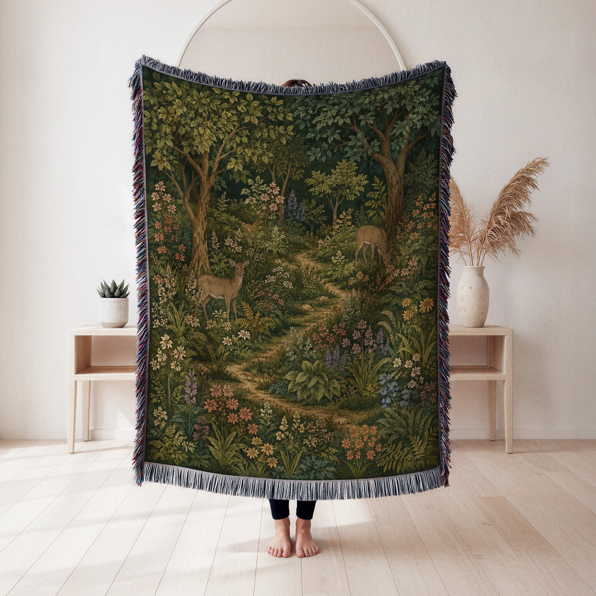 Deer Path Through the Grove Blanket