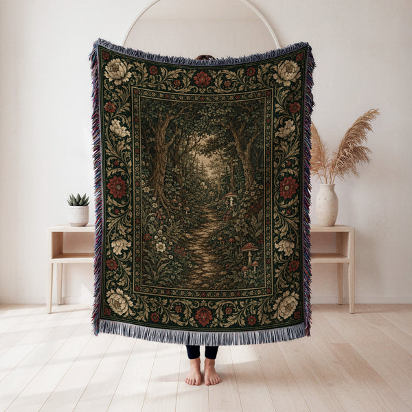 The Hidden Toadstool Path Blanket