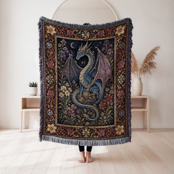 The Amethyst Moon Dragon Blanket
