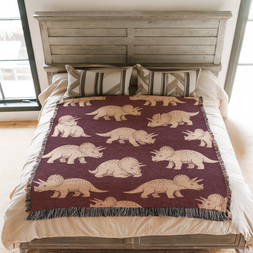 Vintage Triceratops Blanket