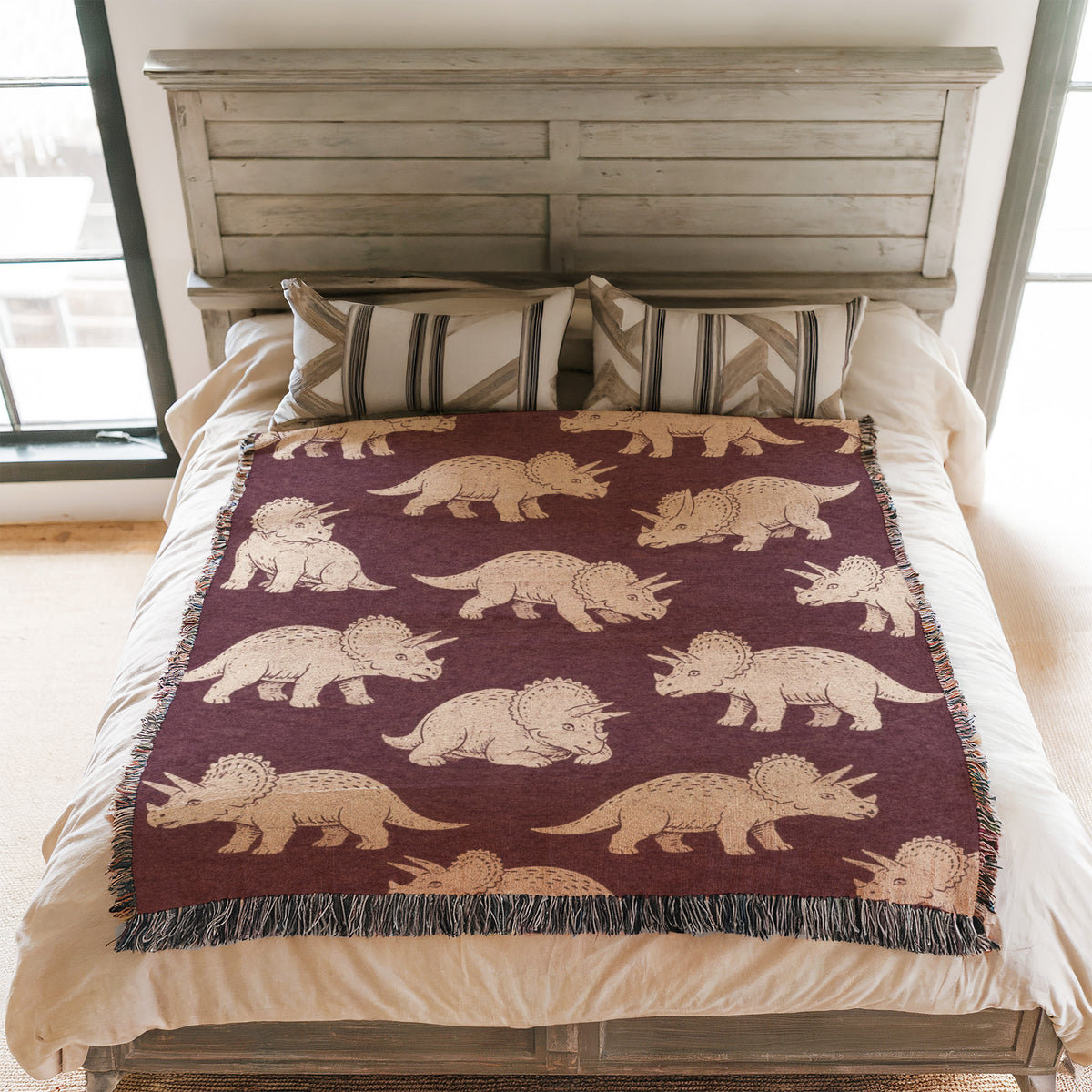 Vintage Triceratops Blanket