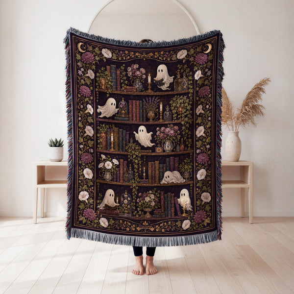 Lavender Ghost Library Blanket