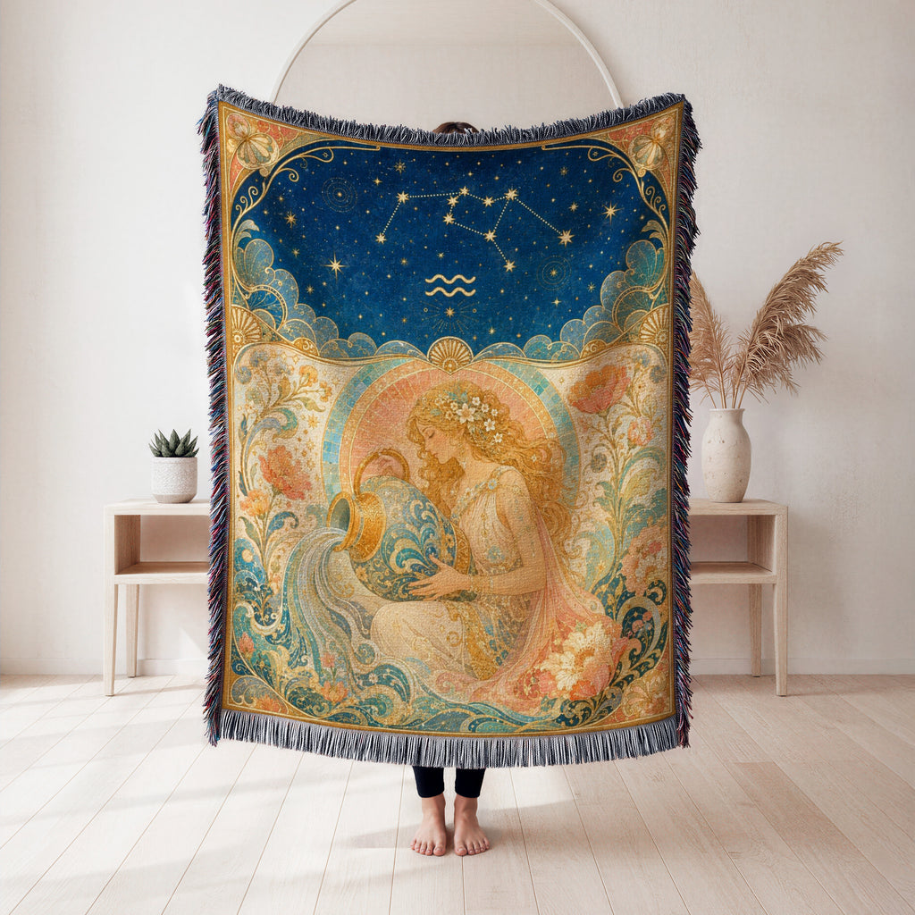 Aquarius Water Bearer Blanket