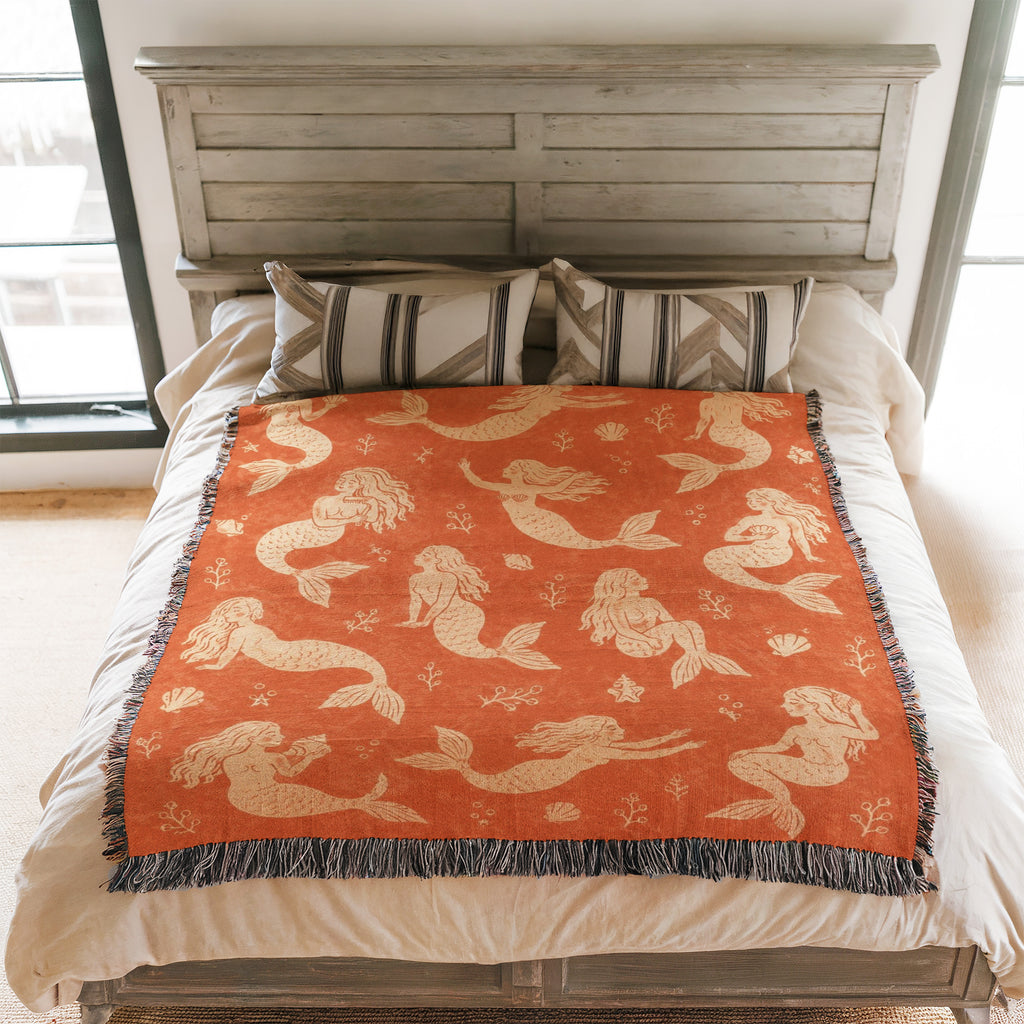 Vintage Mermaid Blanket