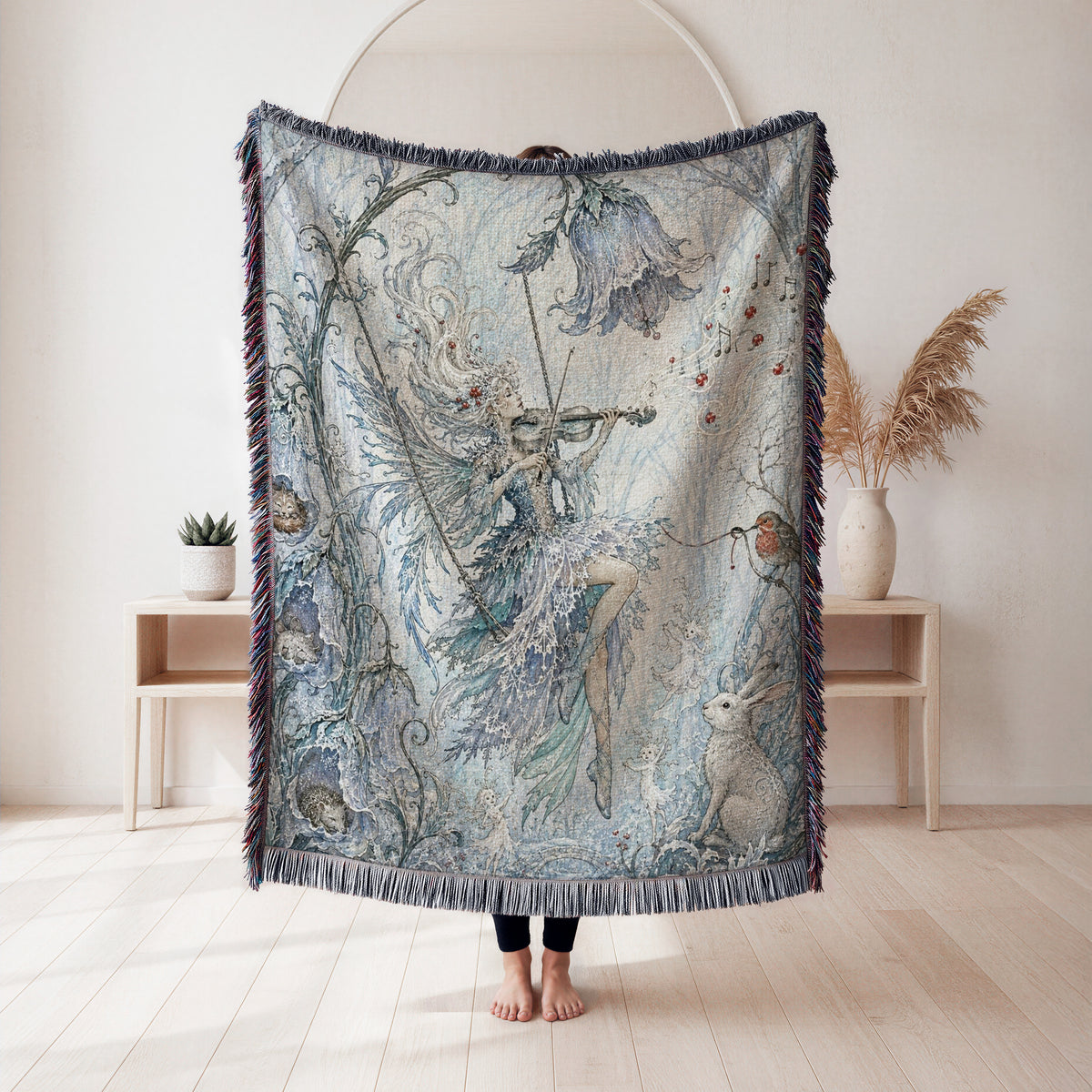 Winter Violin Fairy Blanket