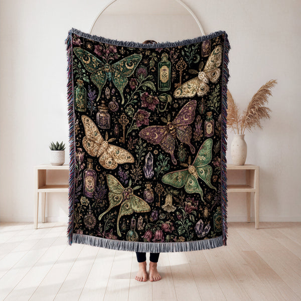 Mystic Moths & Potions Blanket
