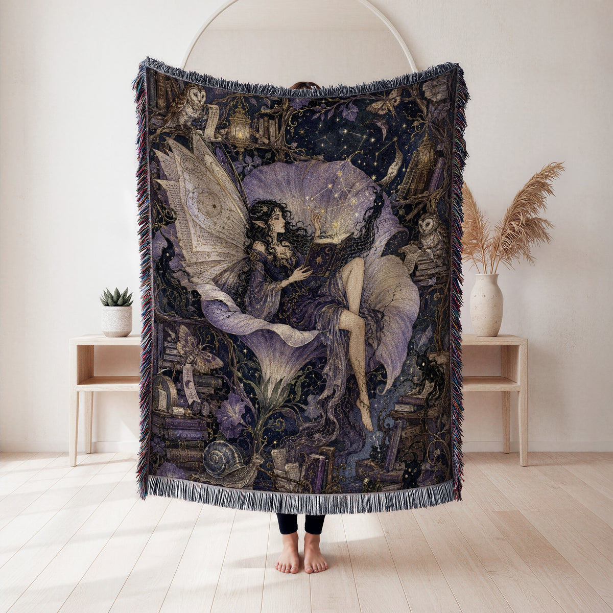 Midnight Library Fairy Blanket