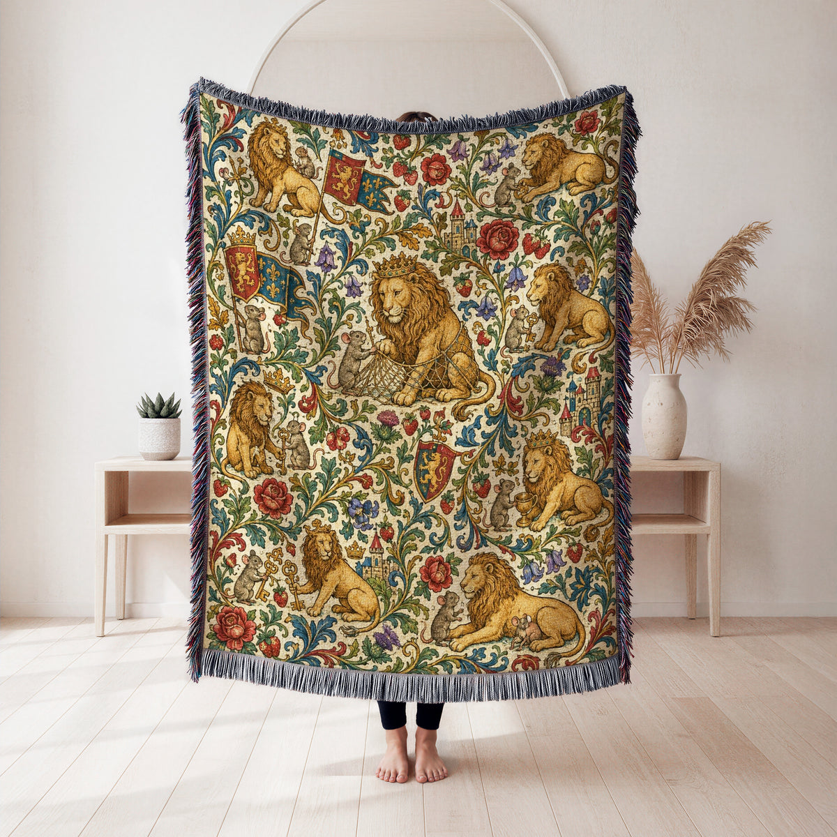 The Lion & Mouse Court Blanket