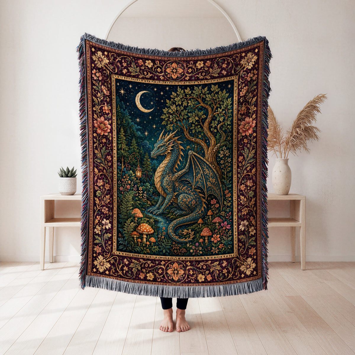 The Lanternwood Dragon Blanket