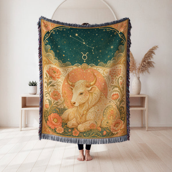 Taurus Floral Bull Blanket