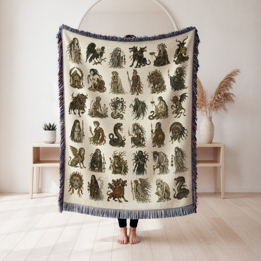 Wandering Spirits Bestiary Blanket