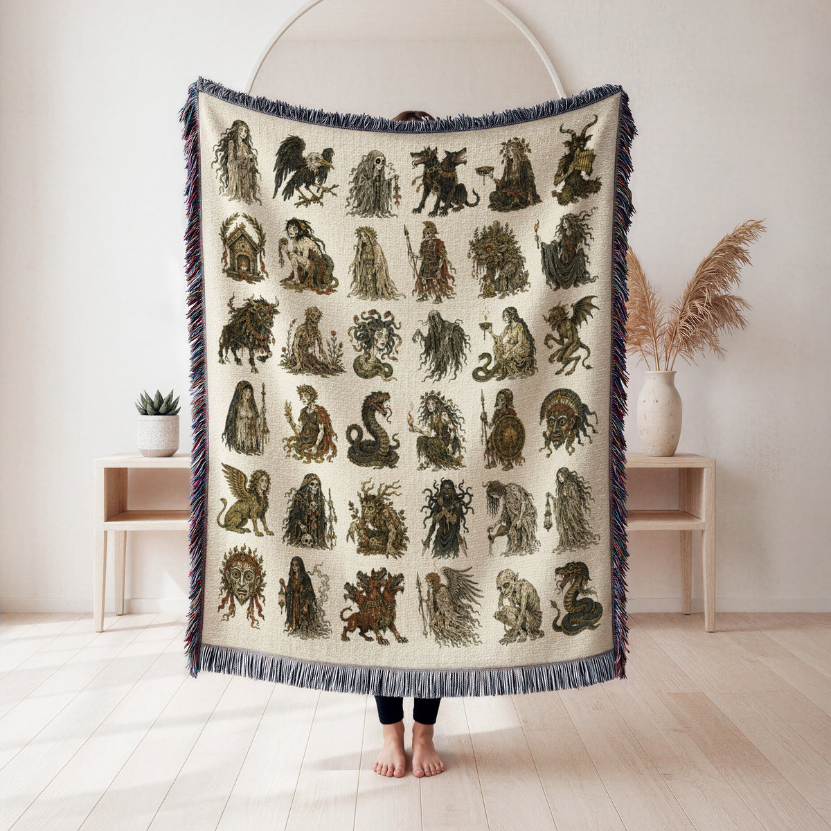 Wandering Spirits Bestiary Blanket