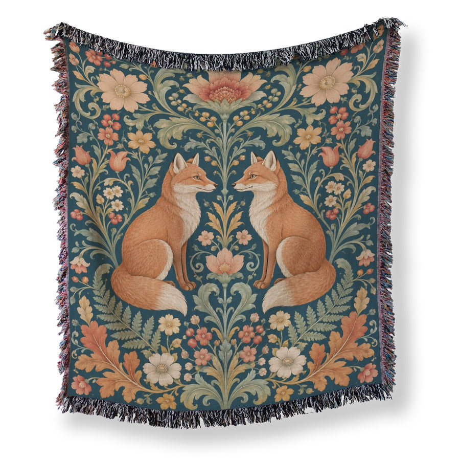 Fox & Floral Garden Blanket