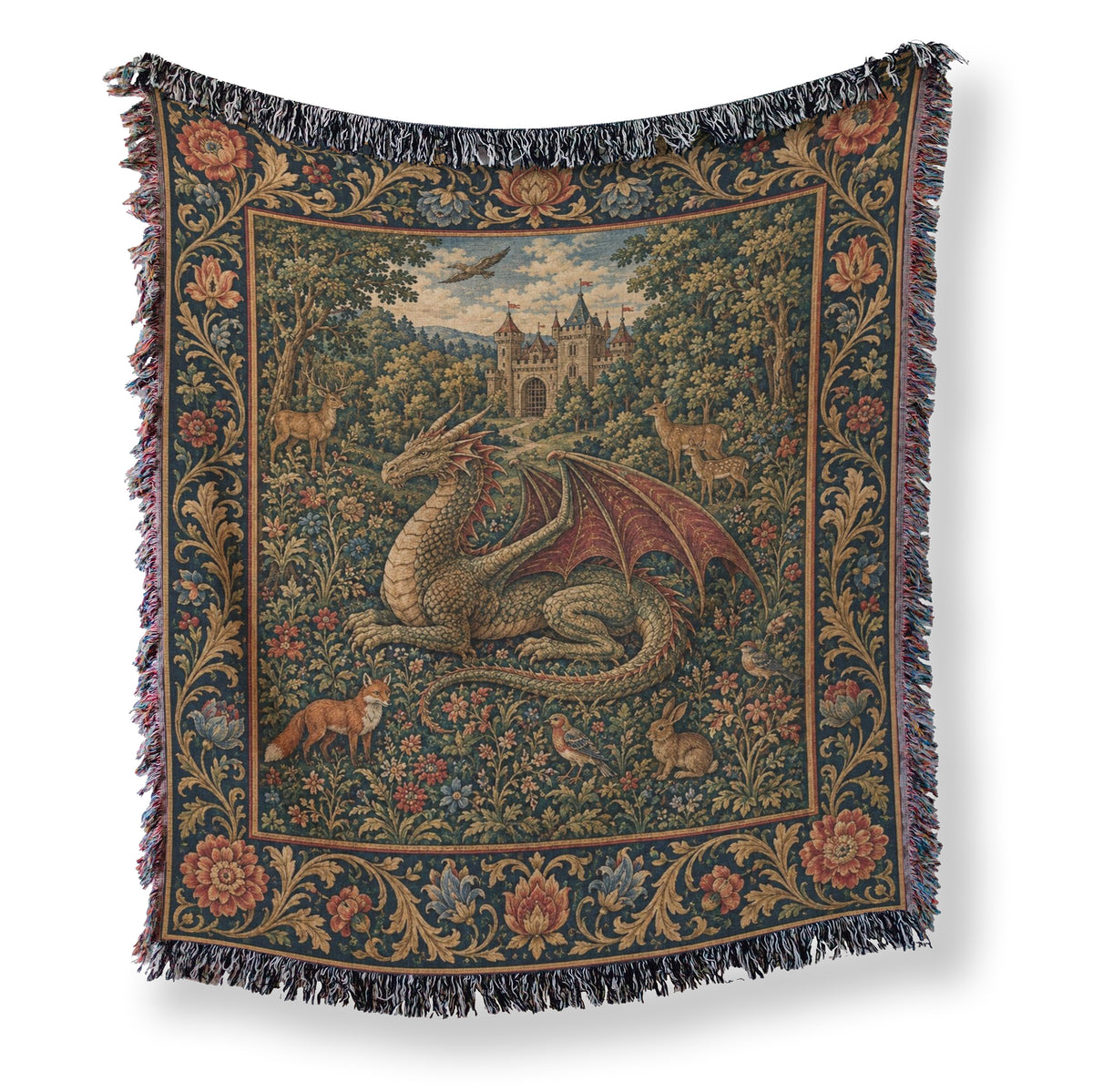 The Castle Garden Dragon Blanket