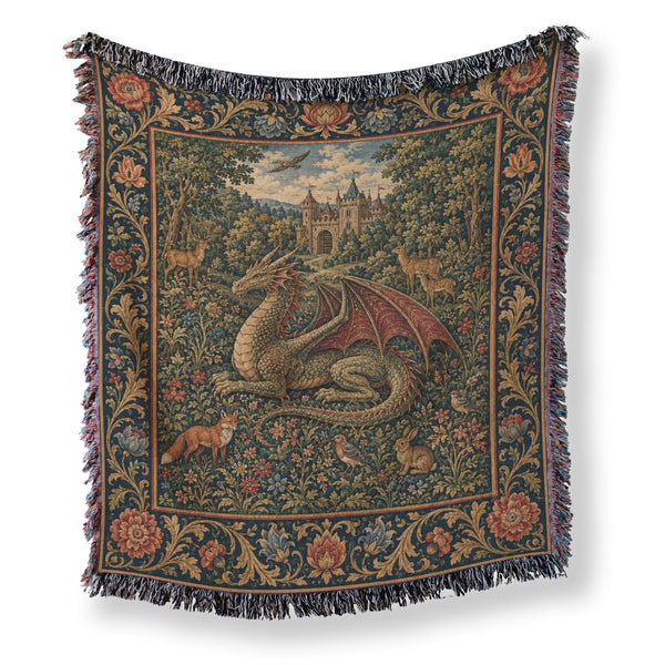 The Castle Garden Dragon Blanket