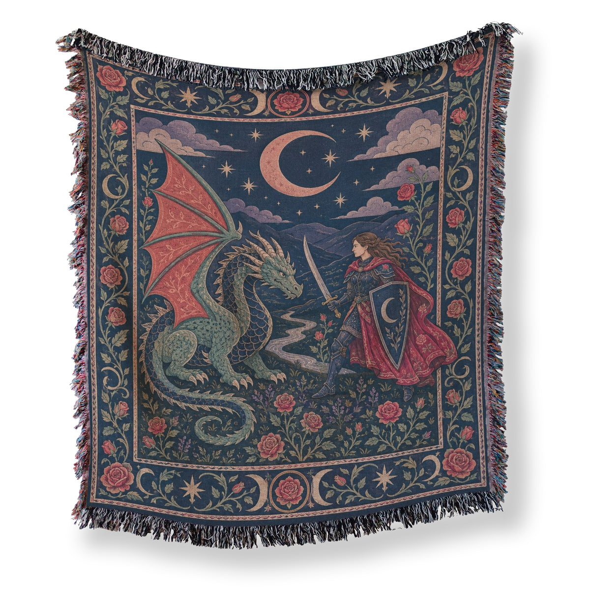 The Crescent Rose Dragon Duel Blanket