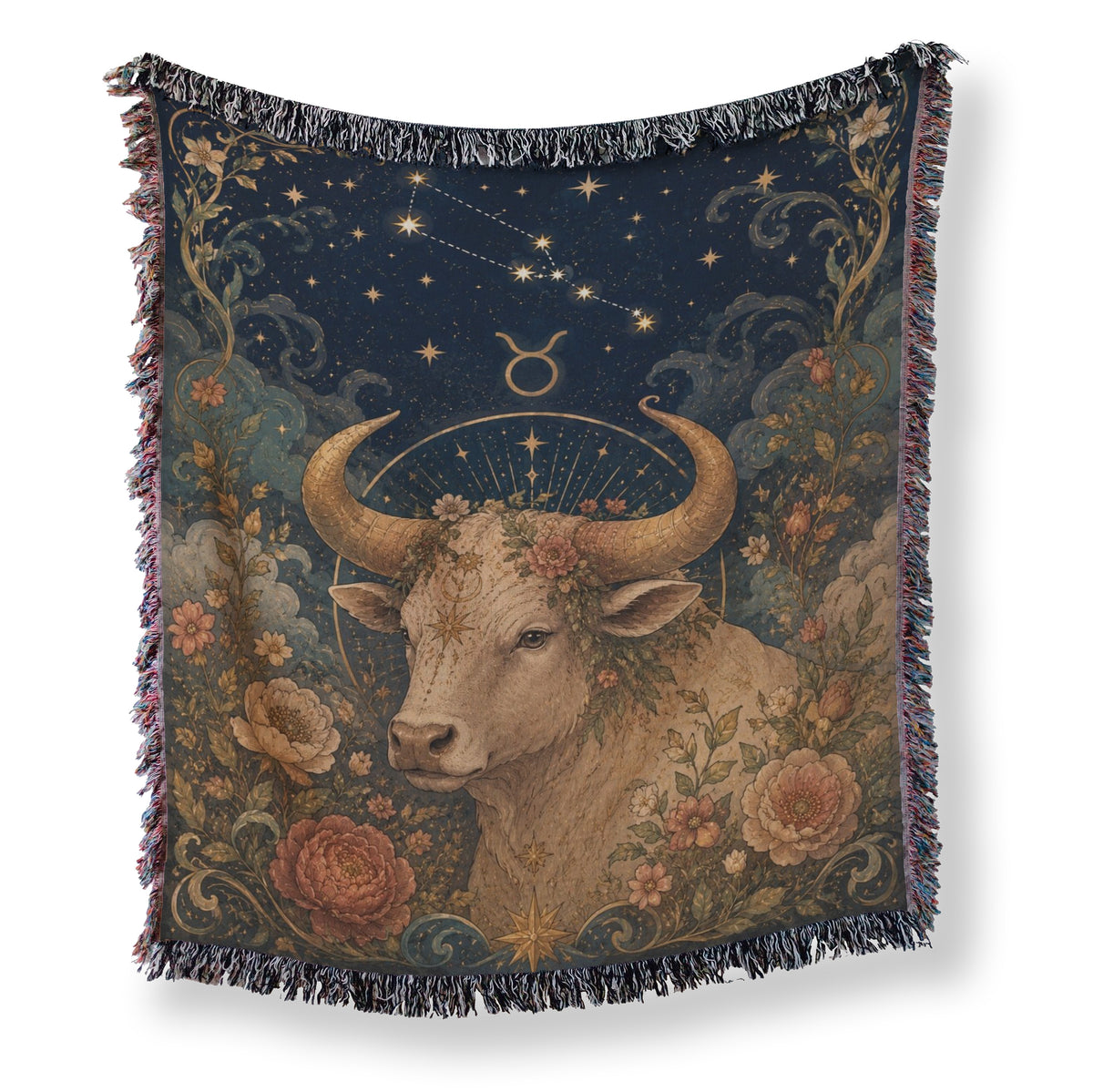 Taurus Floral Bull Blanket
