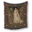 The Lady of the Moonlit Rose Garden Blanket