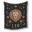 Leo Sunlit Lion Zodiac Blanket