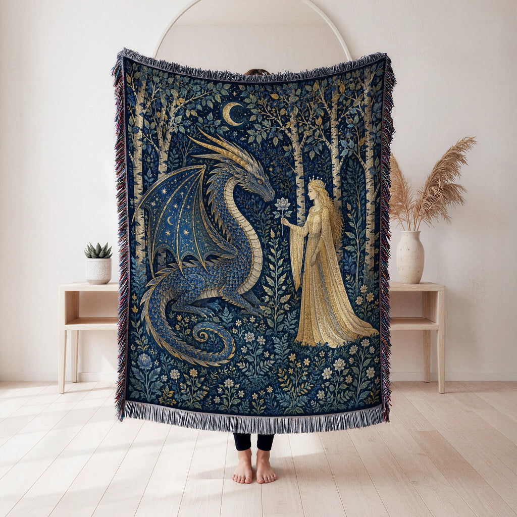 The Moonflower Dragon Blanket